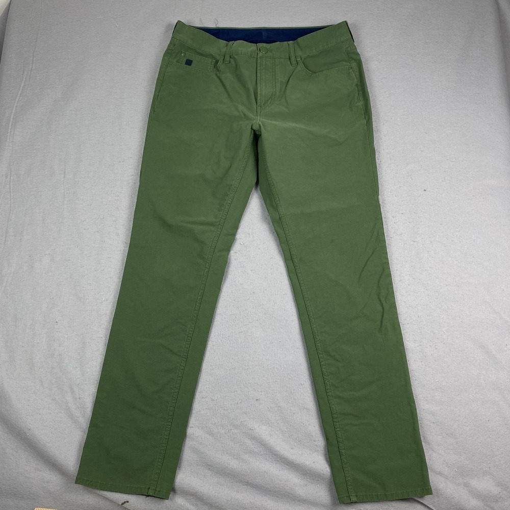 Vineyard Vines Mens OTG On The Go Pant 33x32Green Casual Stretch Performance